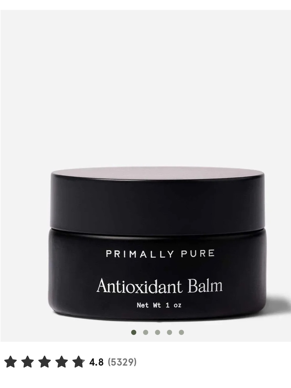 Primally Pure UNUSED 2oz Antioxidant Balm